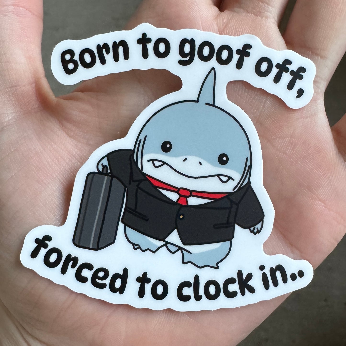 Jeff the Land Shark - Matte Vinyl Stickers
