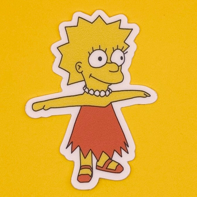 Simpsons: Hit & Run (T-pose) - Matte Vinyl Stickers