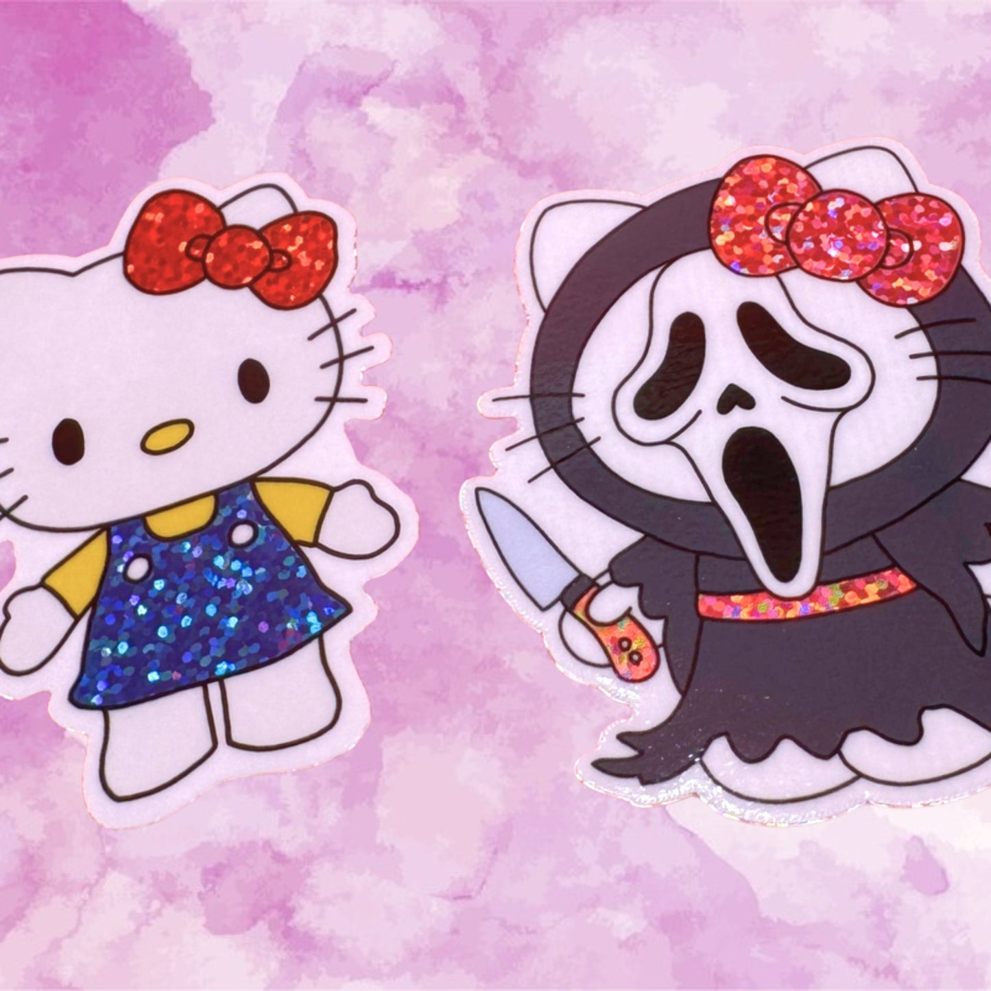 Hello Kitty - Glitter Vinyl Stickers