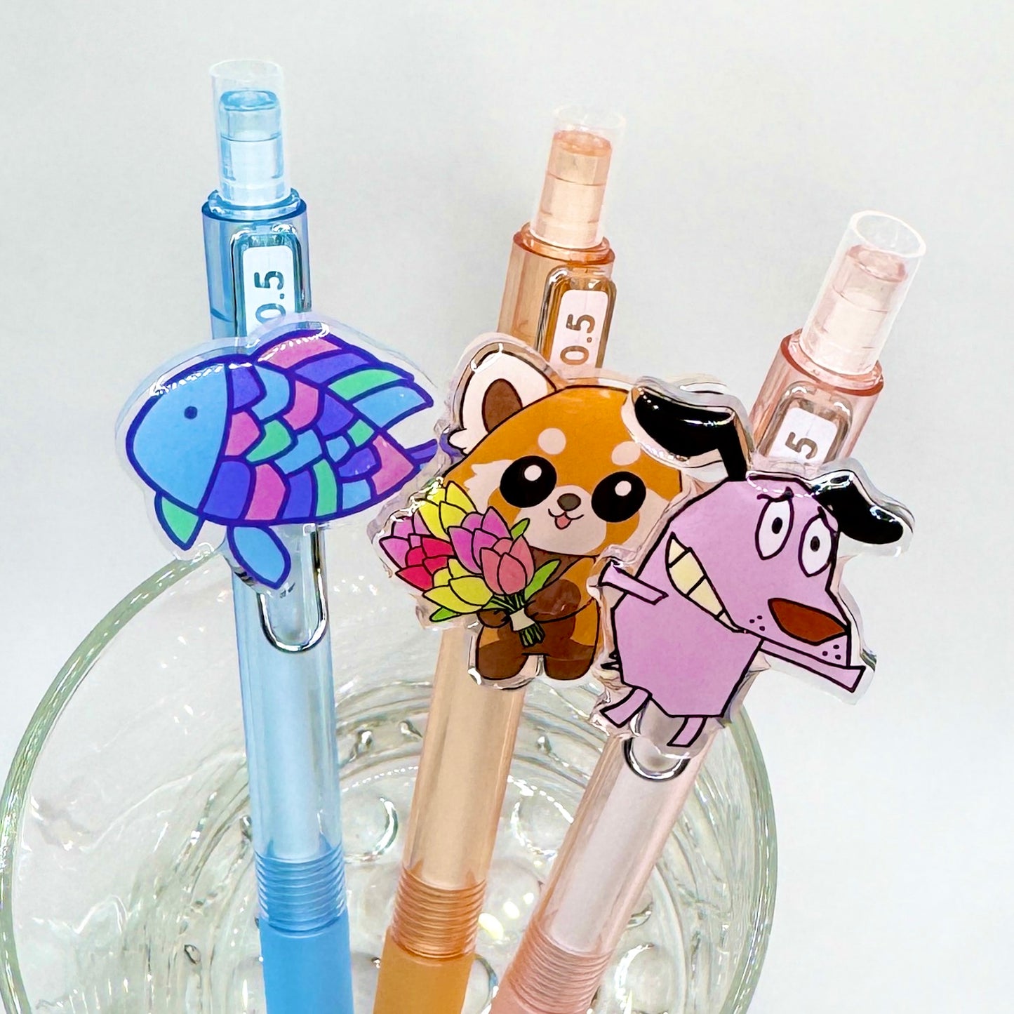 Assorted Ballpoint Pens with Acrylic Charms (Mix N Match!)