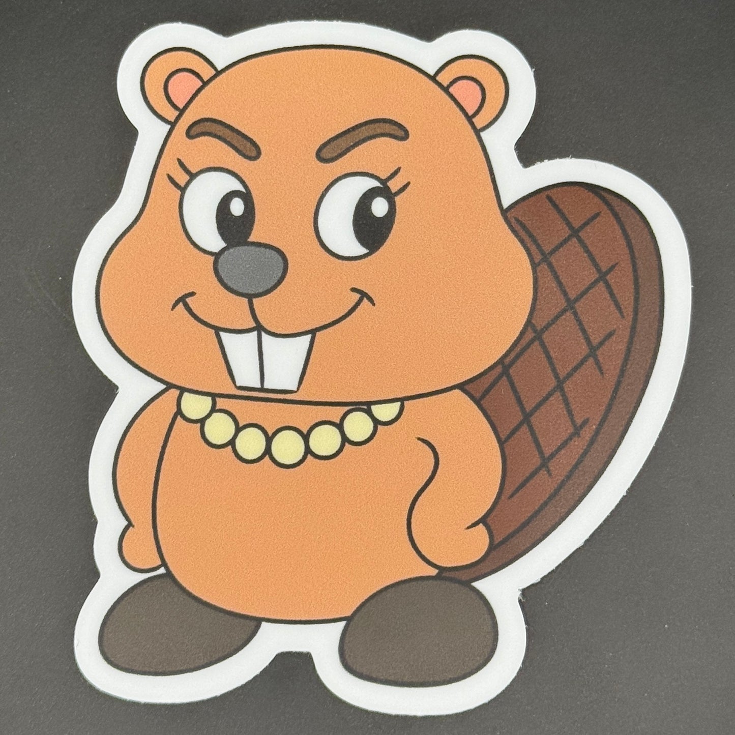 Mama Beaver and I Love my Mom - Matte Vinyl Stickers