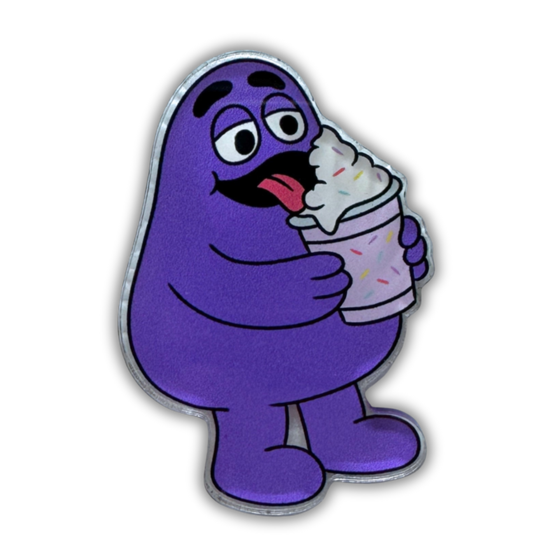 Grimace Shake Acrylic Fridge Magnet