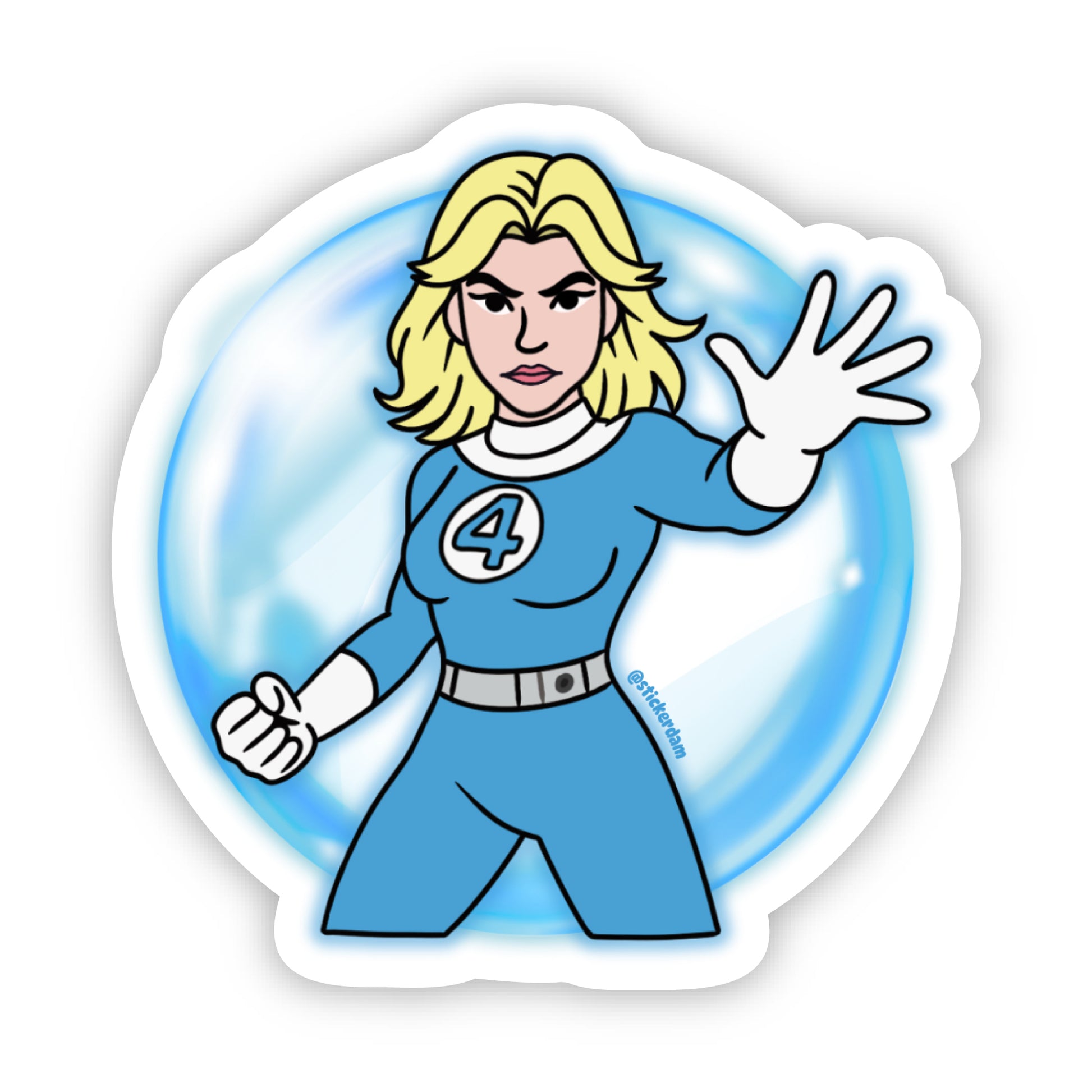 Invisible Woman Sticker