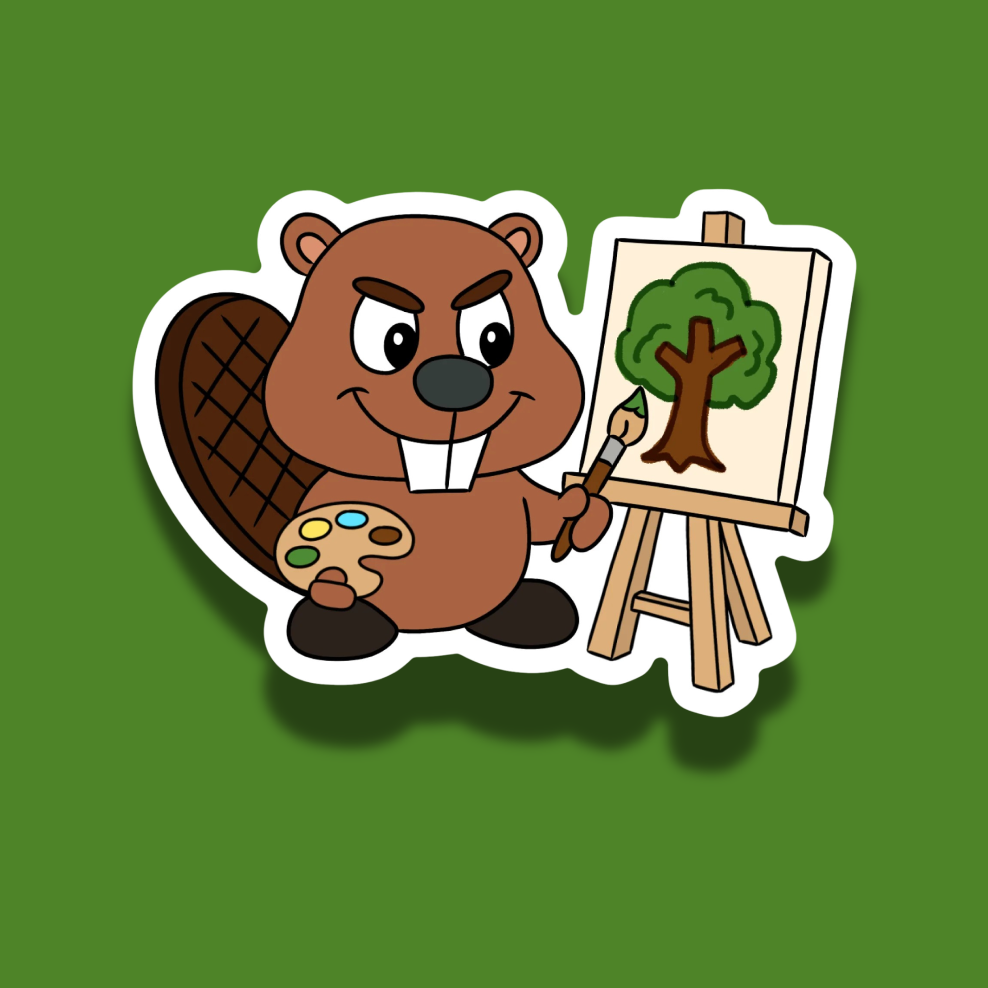 Mr. Beaver (Paint) | Vinyl Sticker