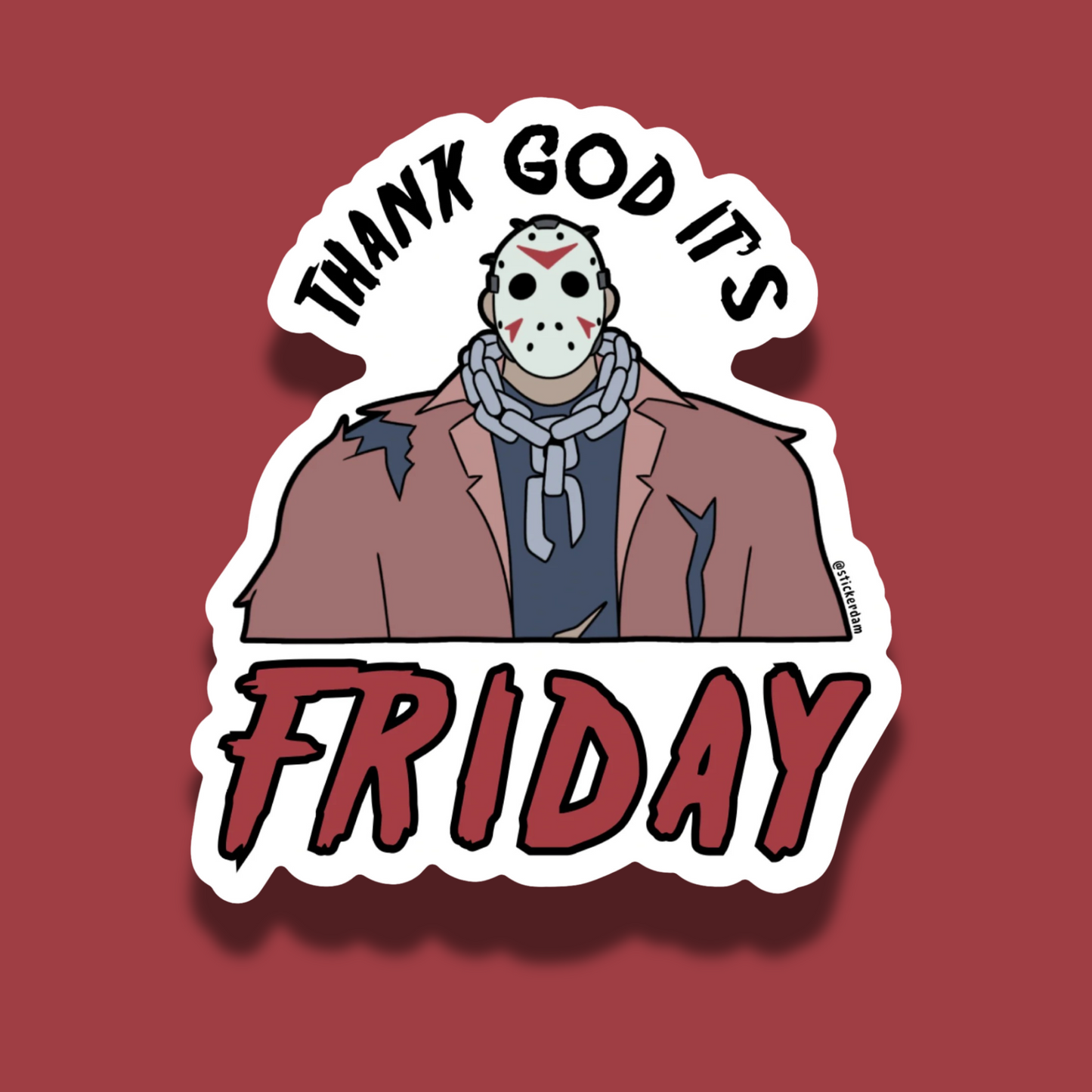 Thank God It's Friday | Vinyl Sticker