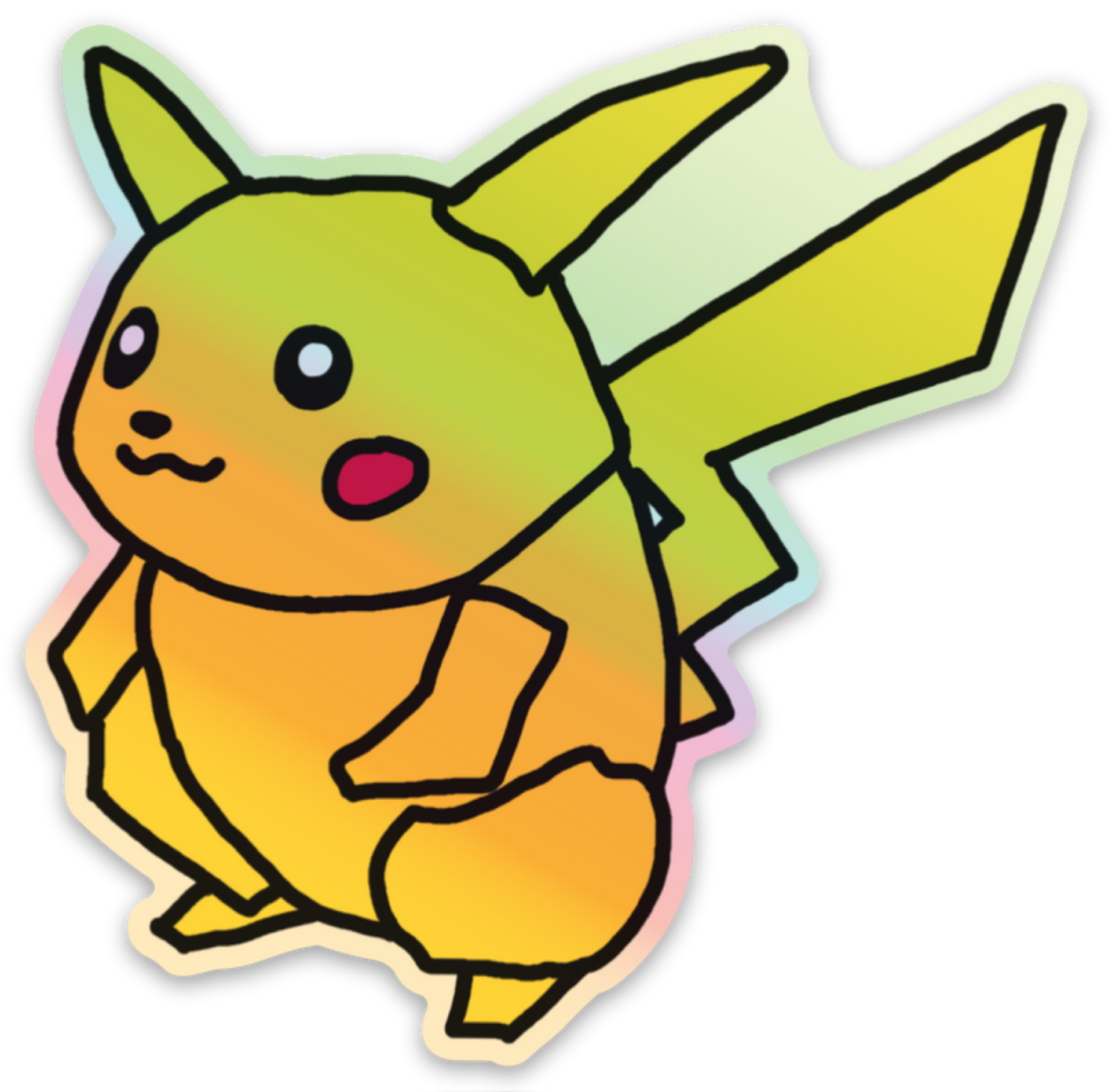 Pikachu Holographic Sticker