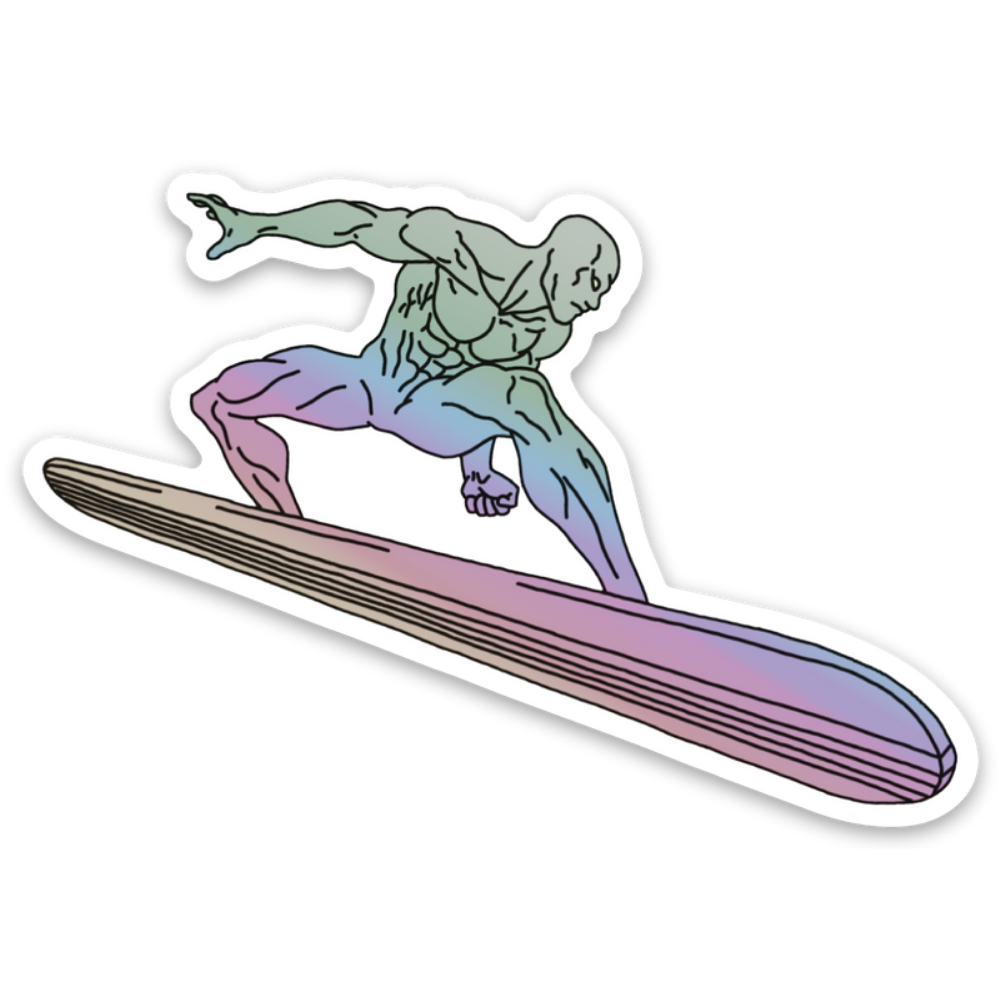 Silver Surfer Holographic Sticker