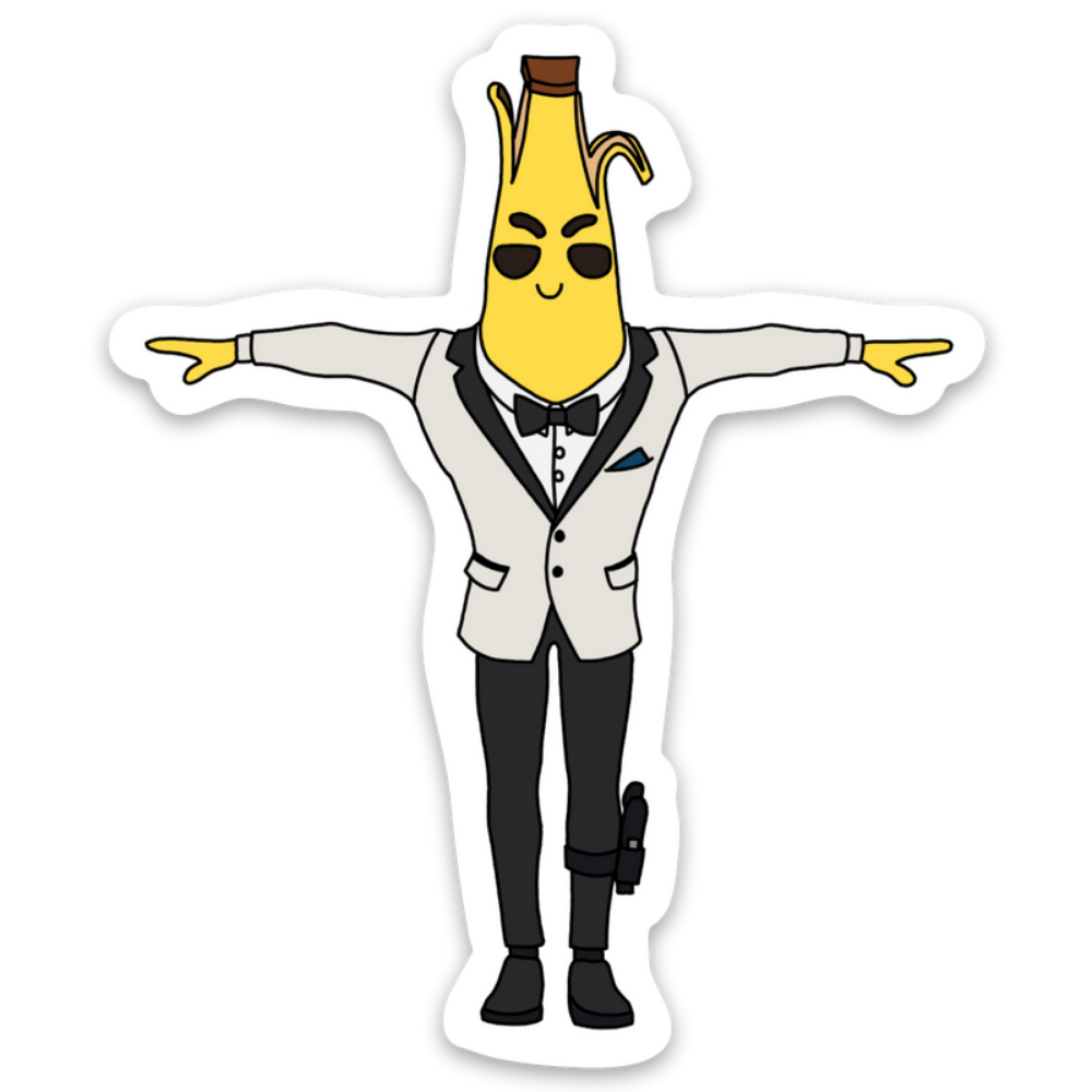 Agent Peely Sticker