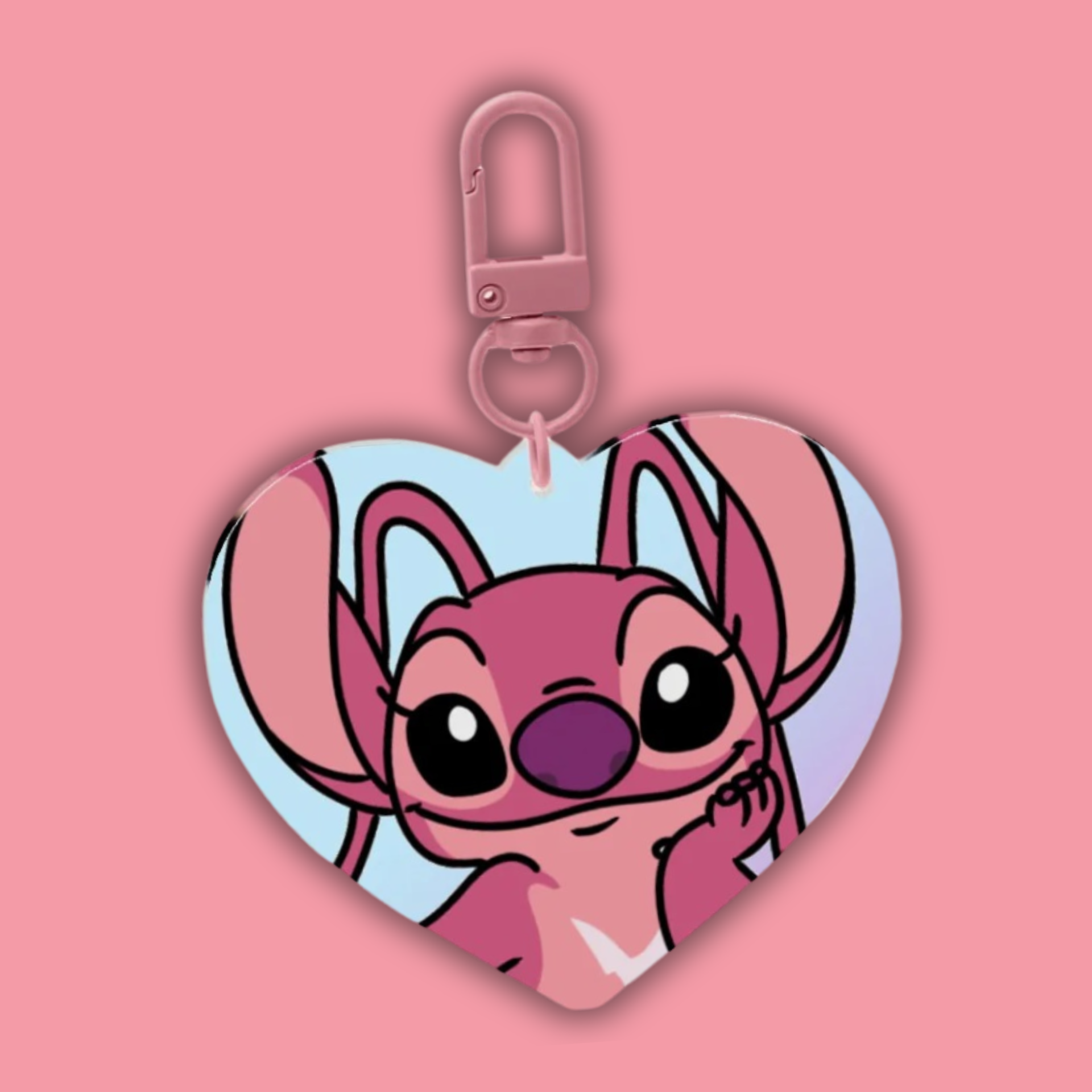Angel | Heart Holo Acrylic Keychain