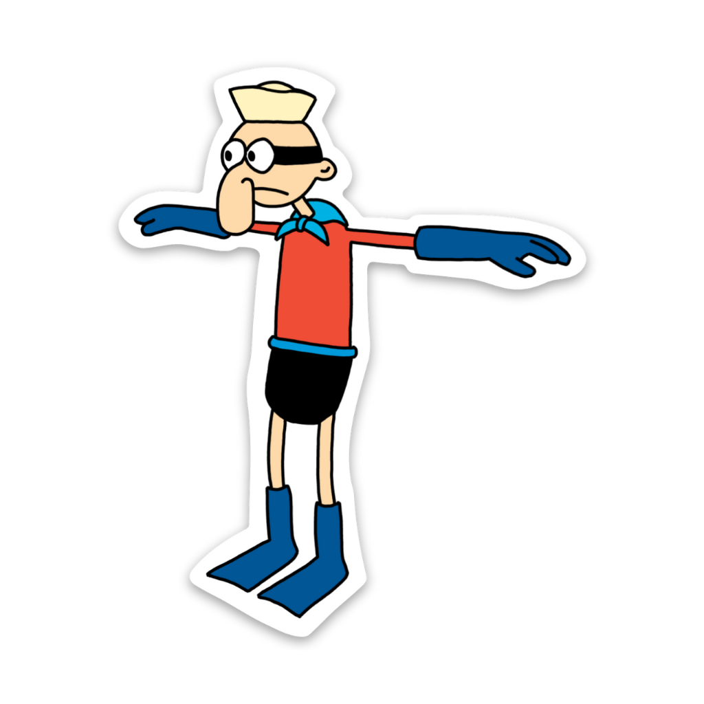 Barnacle Boy (T-Pose) Sticker