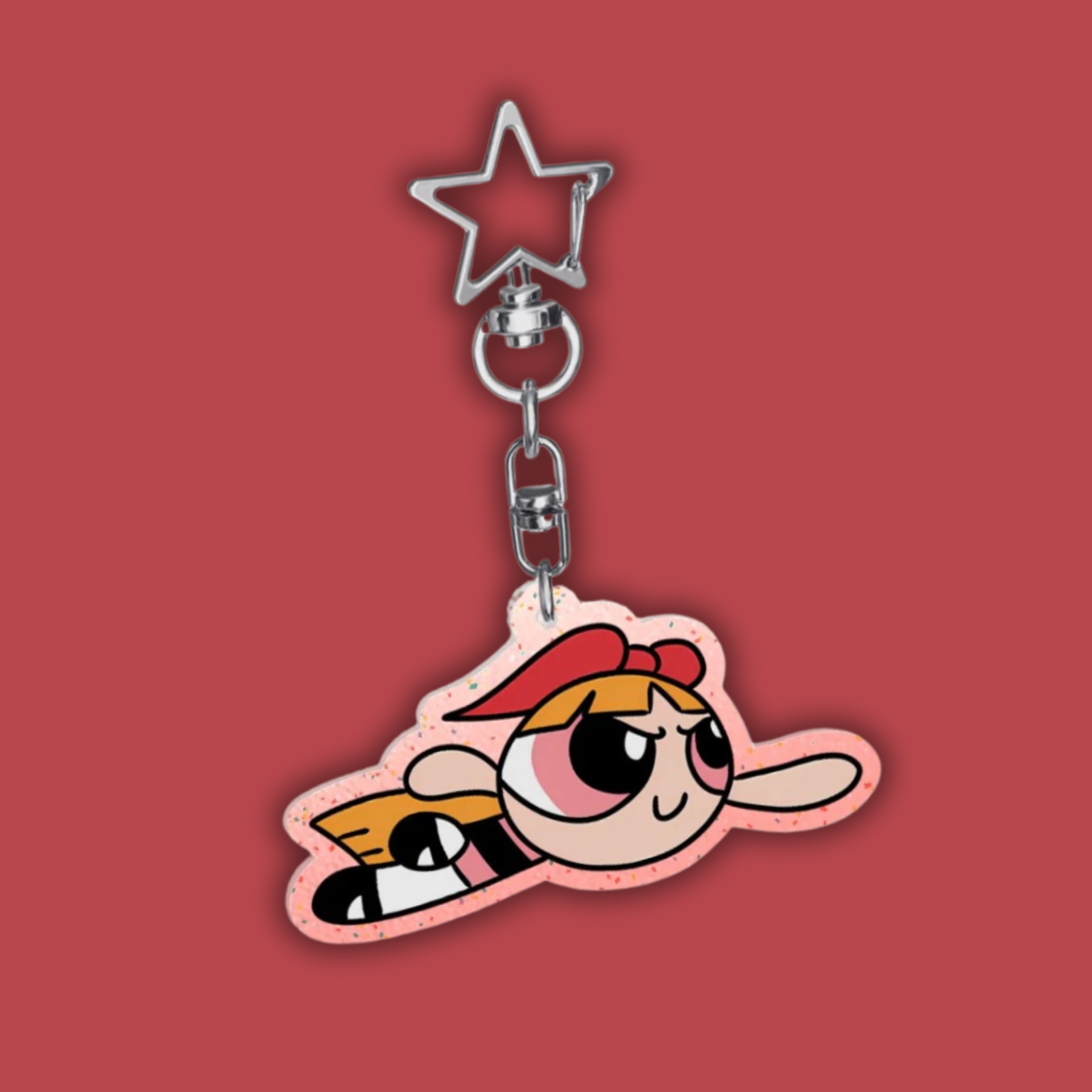 Blossom | Glitter Acrylic Keychain