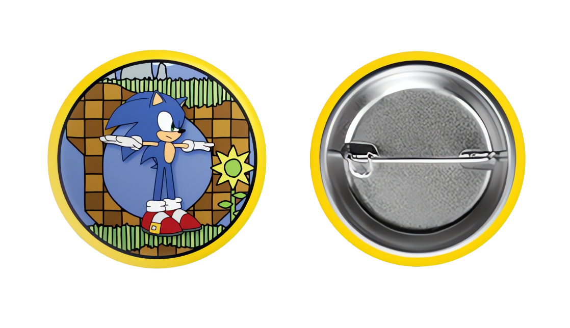 Sonic (T-pose) - Pinback Button