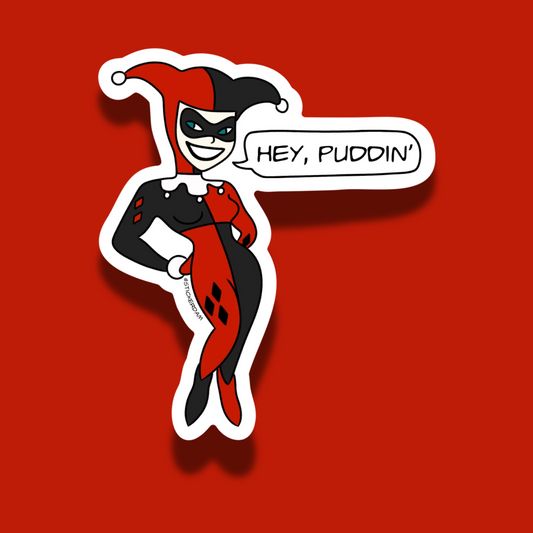 Hey, Puddin' Harley | Vinyl Sticker