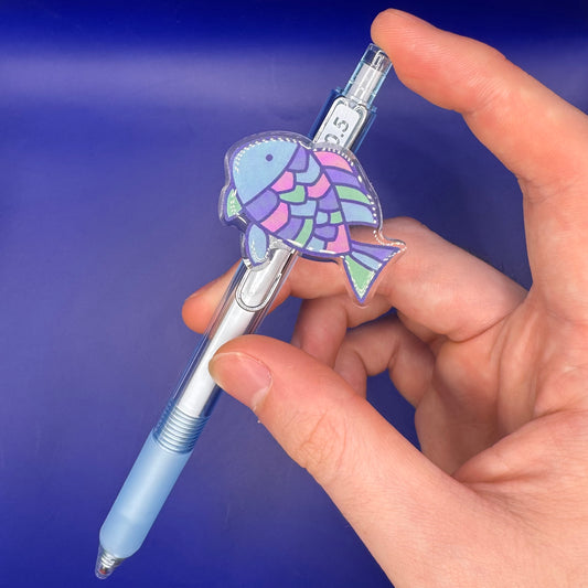 Rainbow Fish | Ballpoint Pen w/ Acrylic Charm