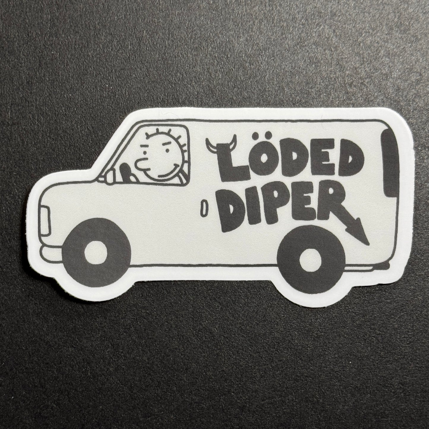 Loded Diper Matte Vinyl Sticker