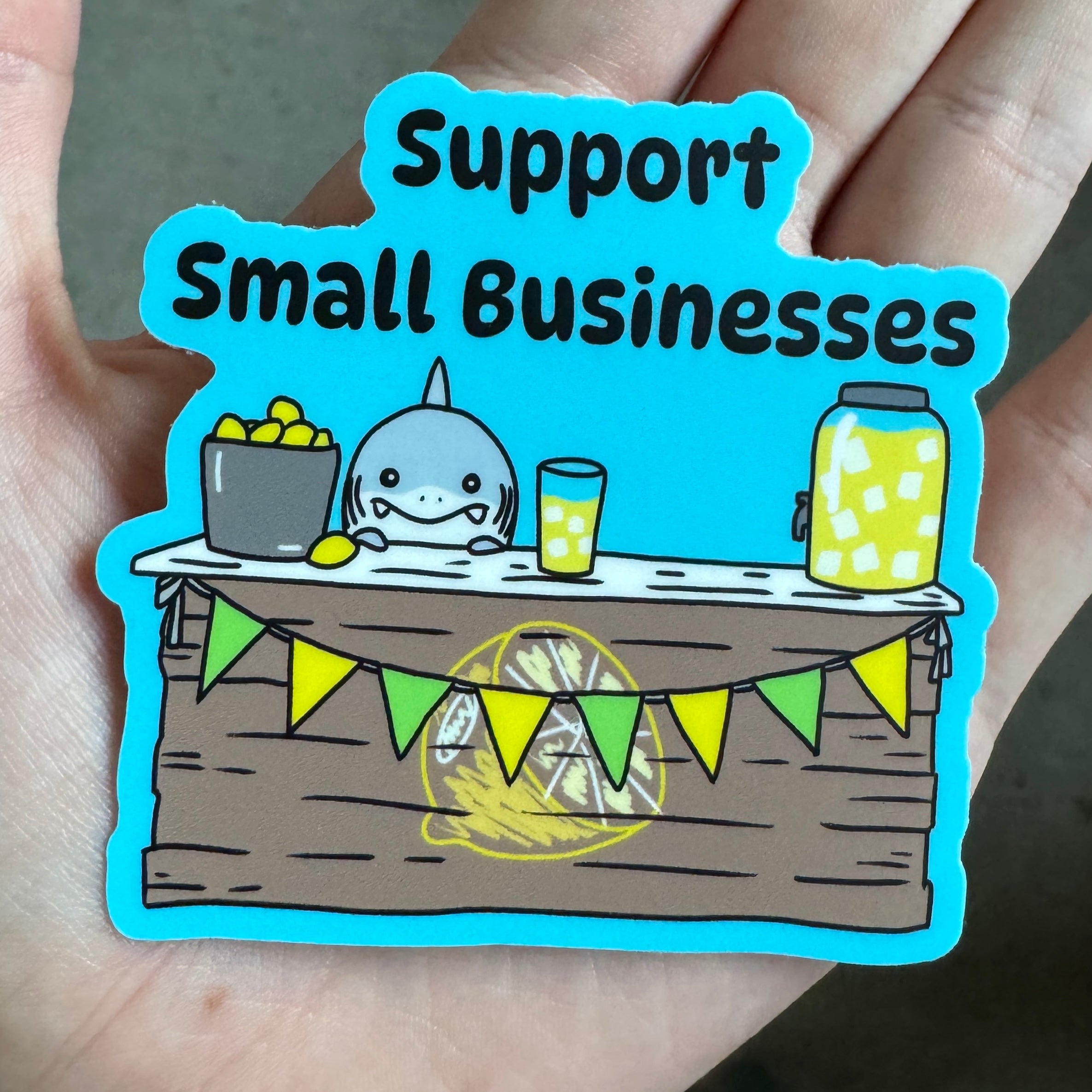Support Small Businesses Jeff Sticker