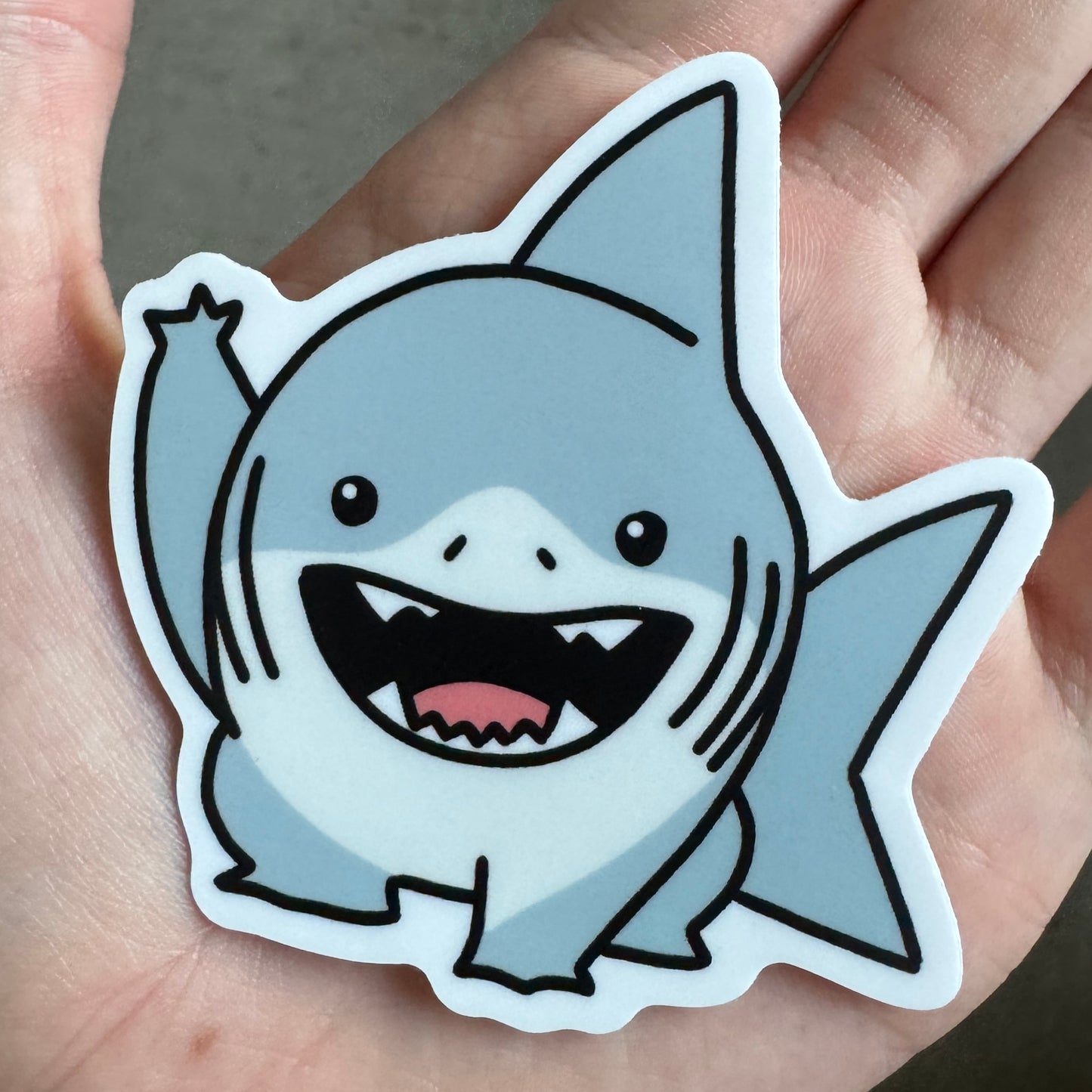 Jeff the Land Shark - Matte Vinyl Stickers