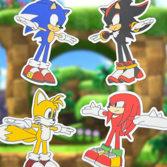 Sonic Generations (T-Pose) - Matte Vinyl Stickers
