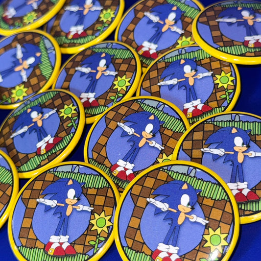 Sonic (T-pose) - Pinback Button