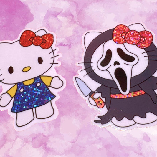 Hello Kitty - Glitter Vinyl Stickers