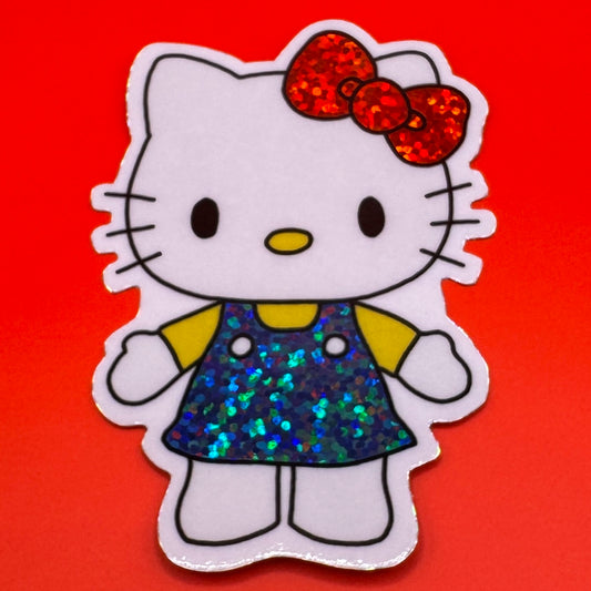Hello Kitty - Glitter Vinyl Stickers