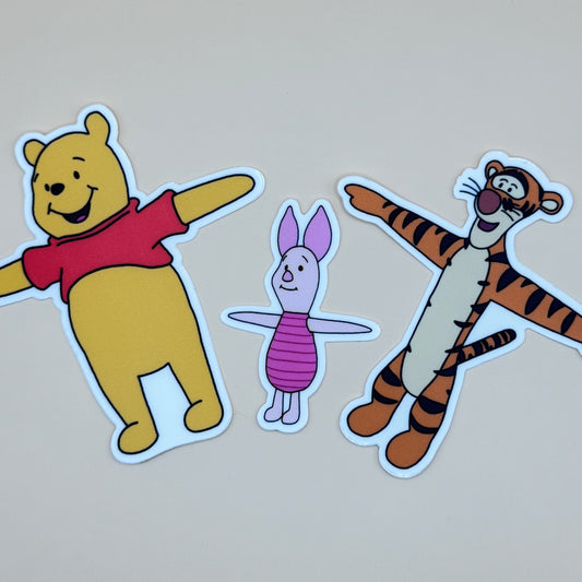 Winnie the Pooh (T-pose) - Matte Vinyl Stickers