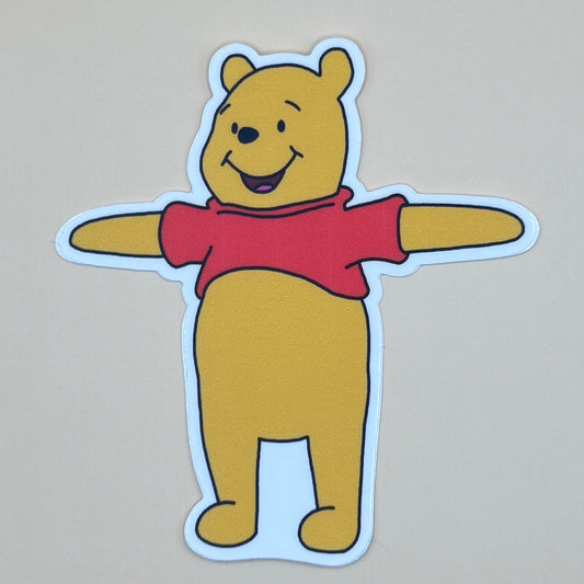 Winnie the Pooh (T-pose) - Matte Vinyl Stickers