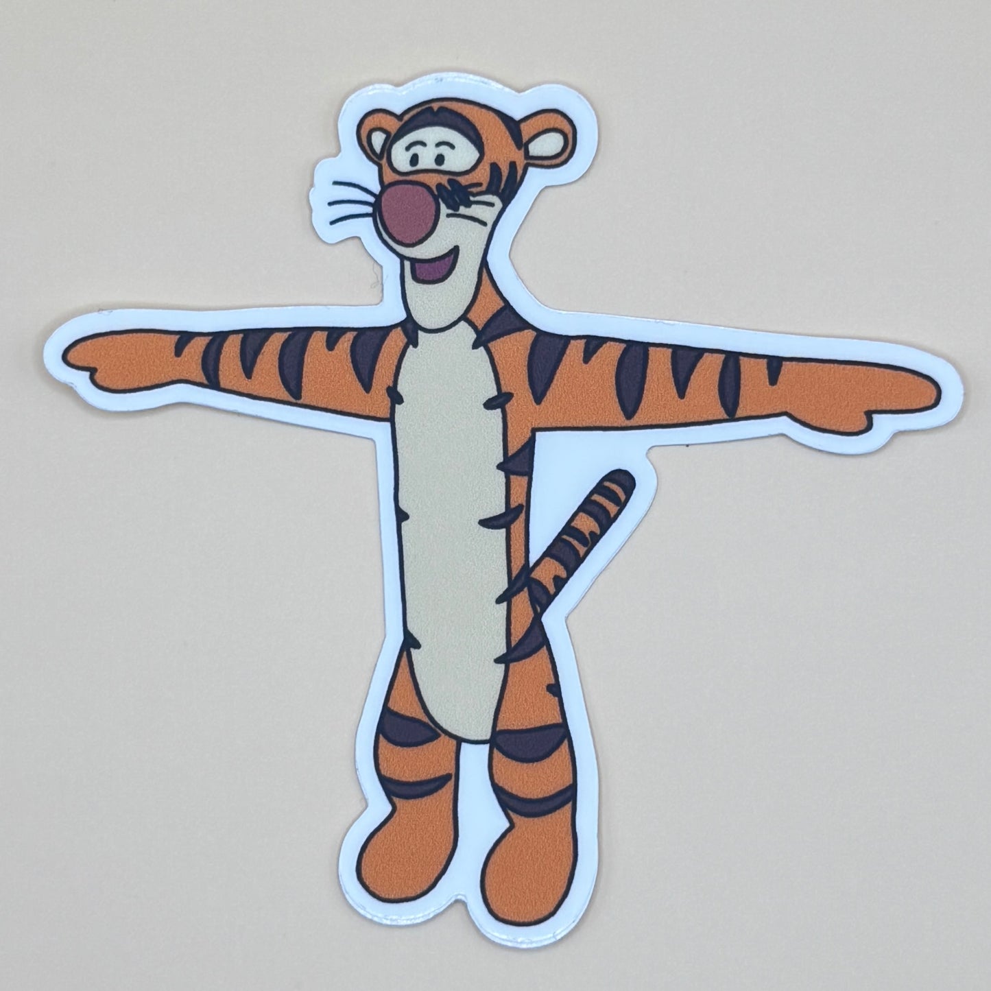 Winnie the Pooh (T-pose) - Matte Vinyl Stickers