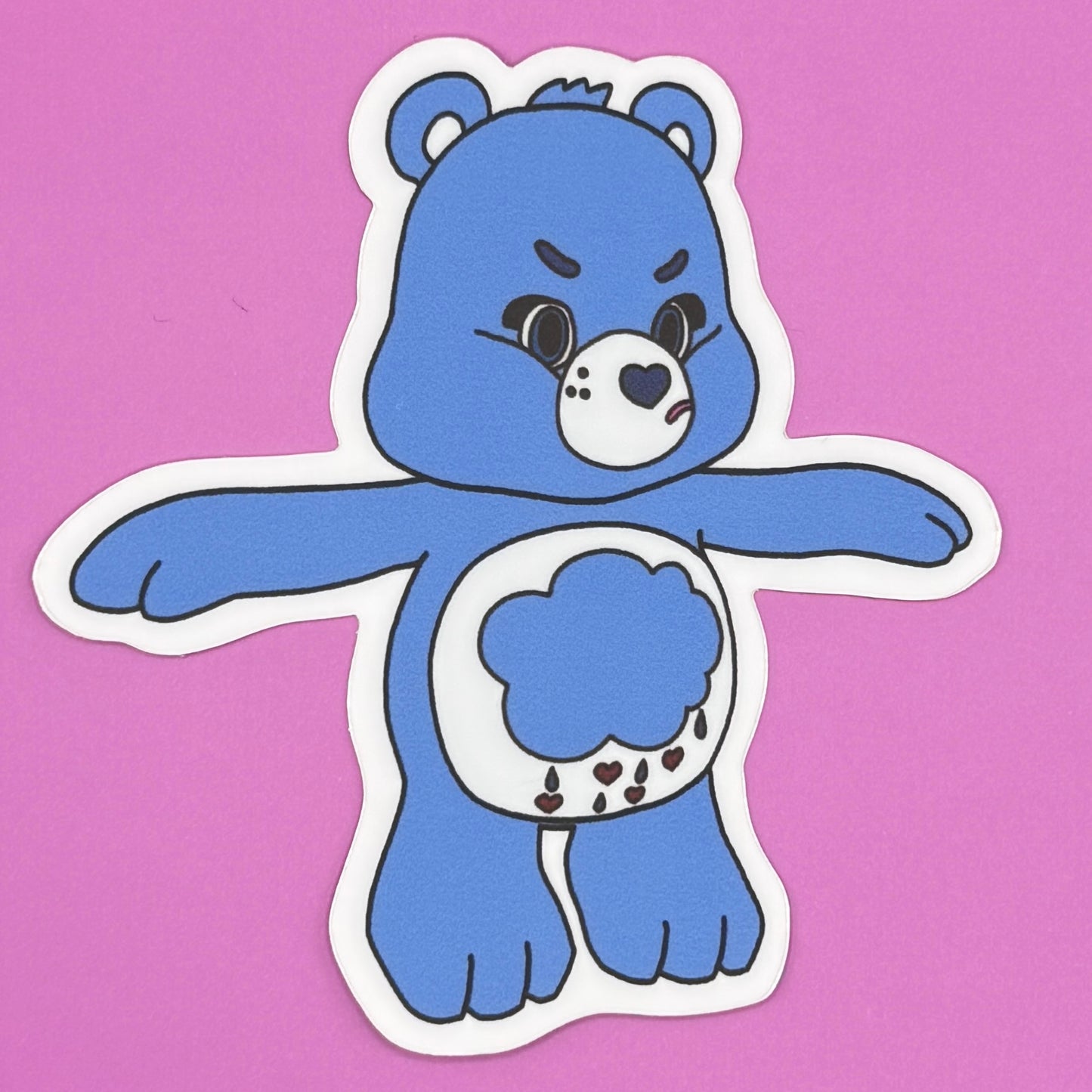 Care Bears (T-pose) - Matte Vinyl Stickers