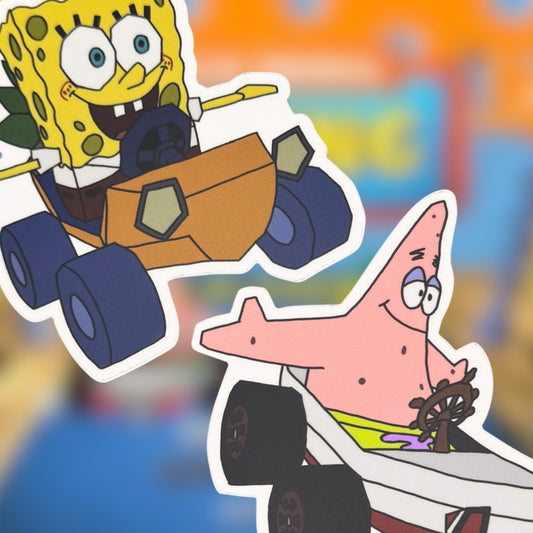 Nicktoons Racing (T-pose) - Matte Vinyl Stickers