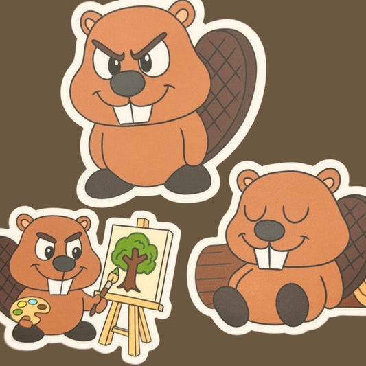 Mr. Beaver (Wave 01) - Matte Vinyl Stickers