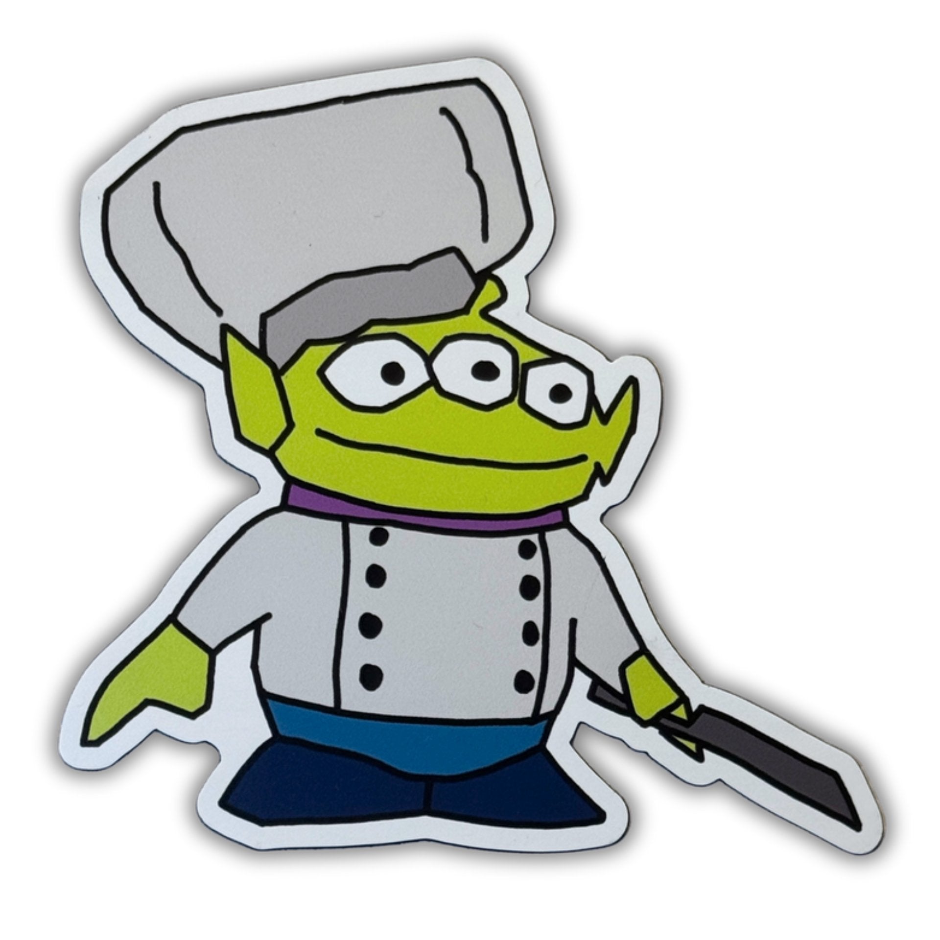 Chef Alien Vinyl Fridge Magnet