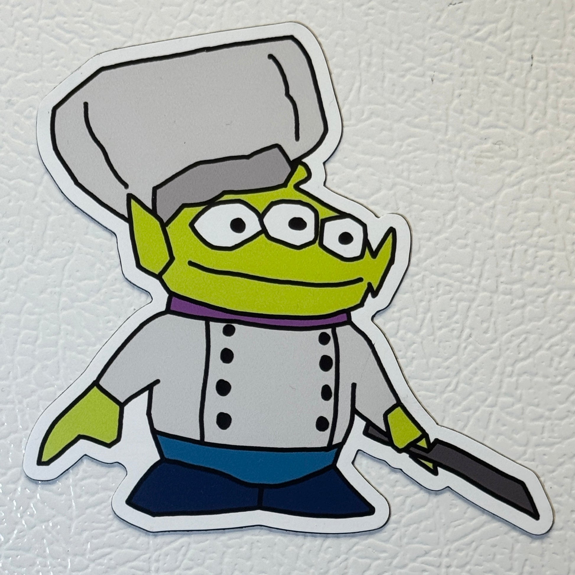 Chef Alien Vinyl Fridge Magnet