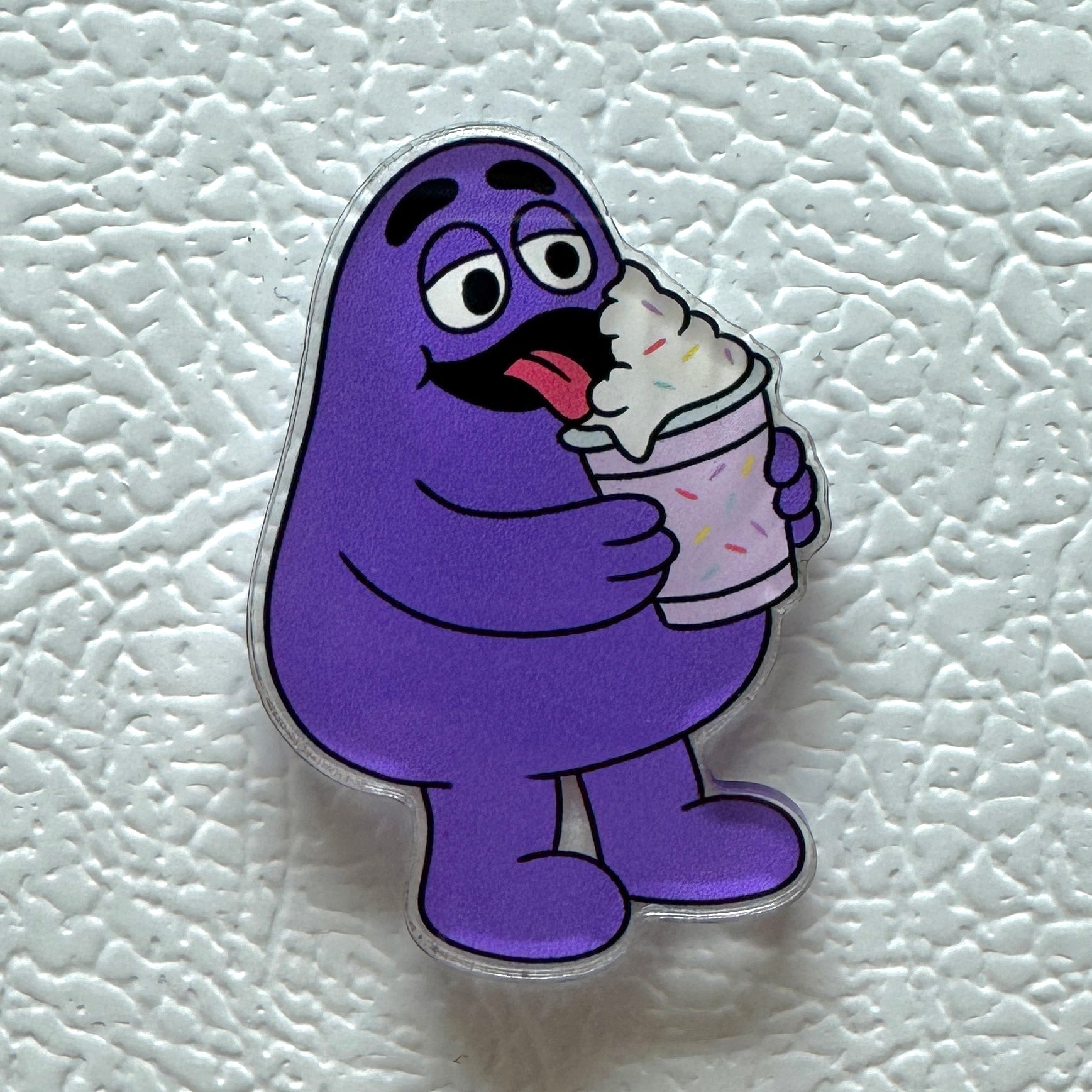 Grimace Shake Acrylic Fridge Magnet