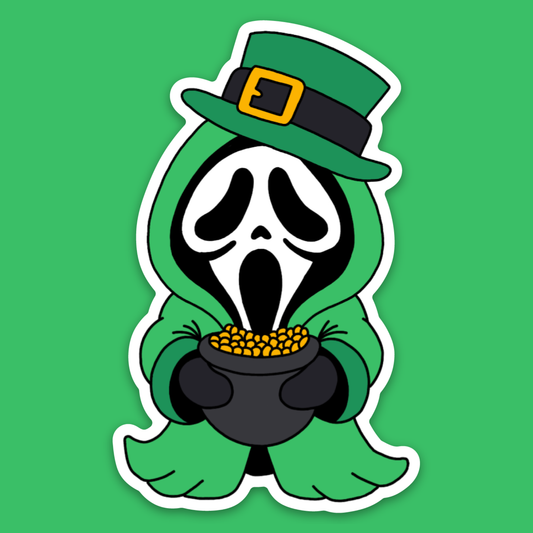 Leprechaun Ghostface | Vinyl Sticker