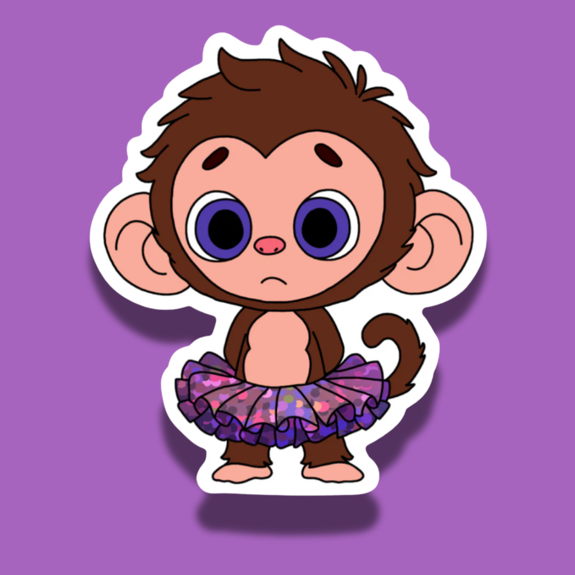 Lulu the Ballerina | Glitter Vinyl Sticker