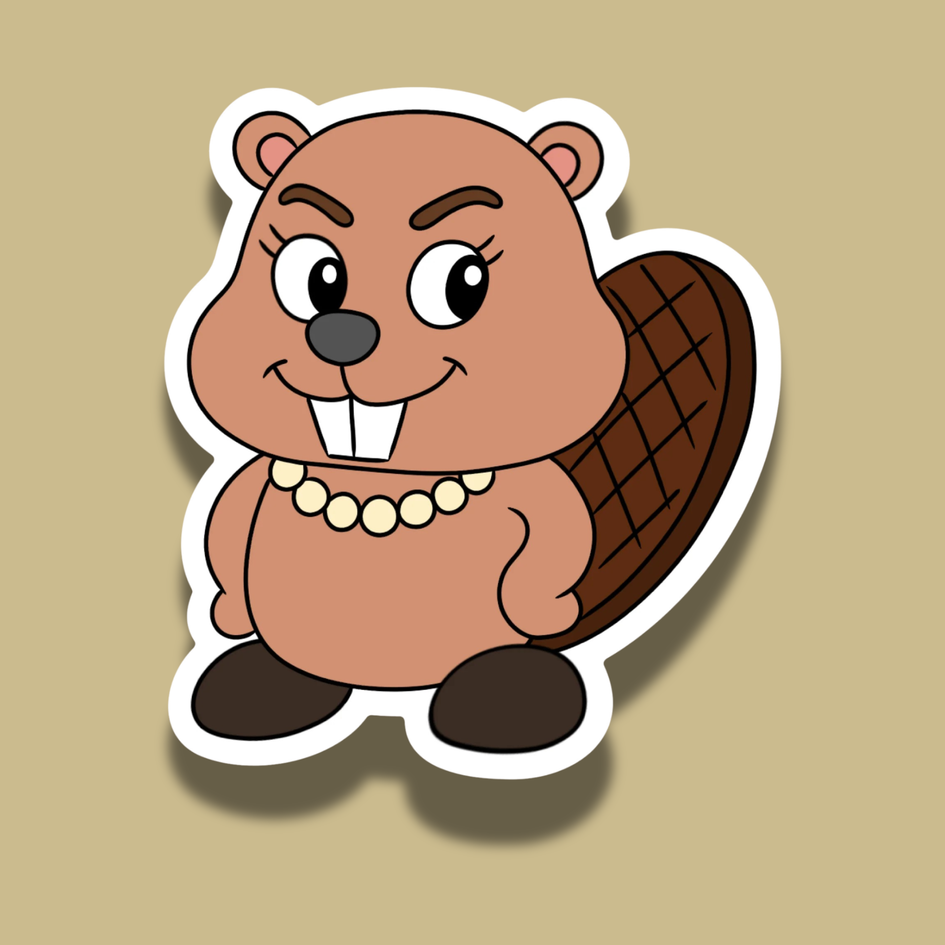 Mama Beaver | Vinyl Sticker