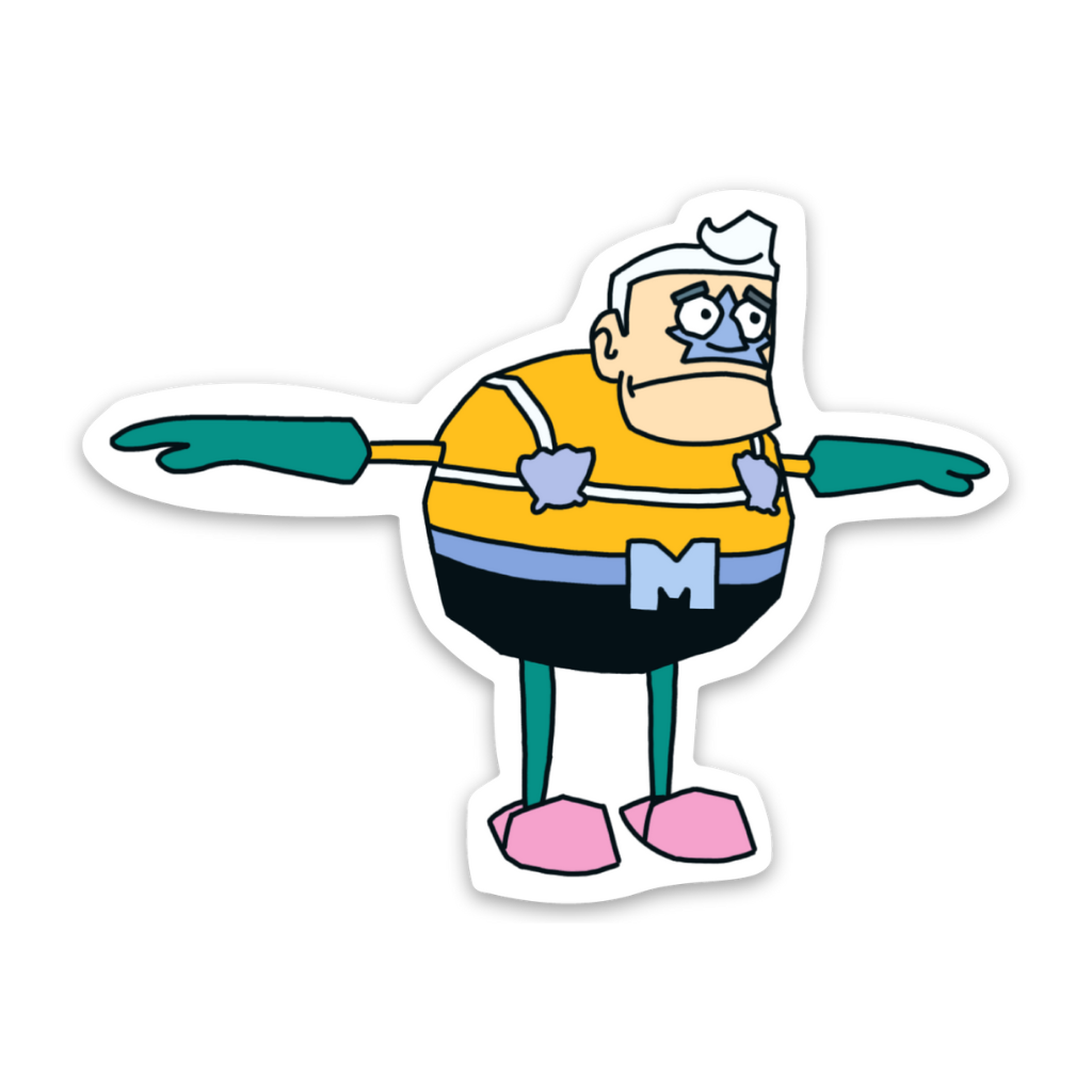 Mermaid Man (T-Pose) Sticker