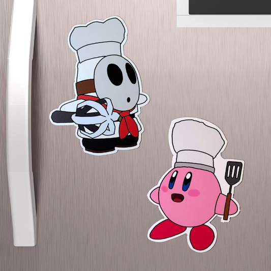 Shy Guy and Kirby | Fridge Magnets (B-Grade)