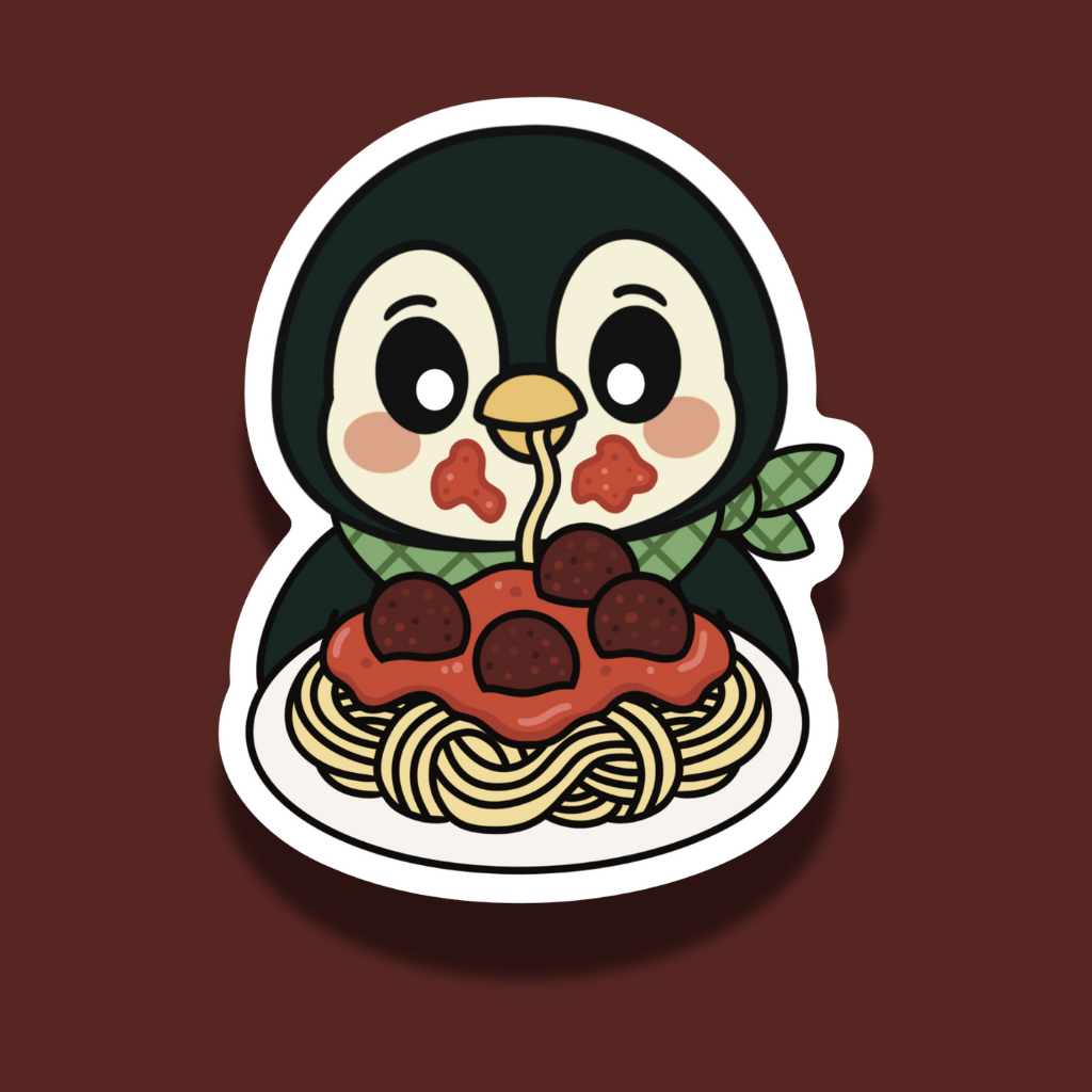 Pesto with Spaghetti | Vinyl Sticker