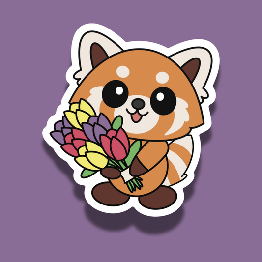 Rusty with Tulips | Vinyl Stickers