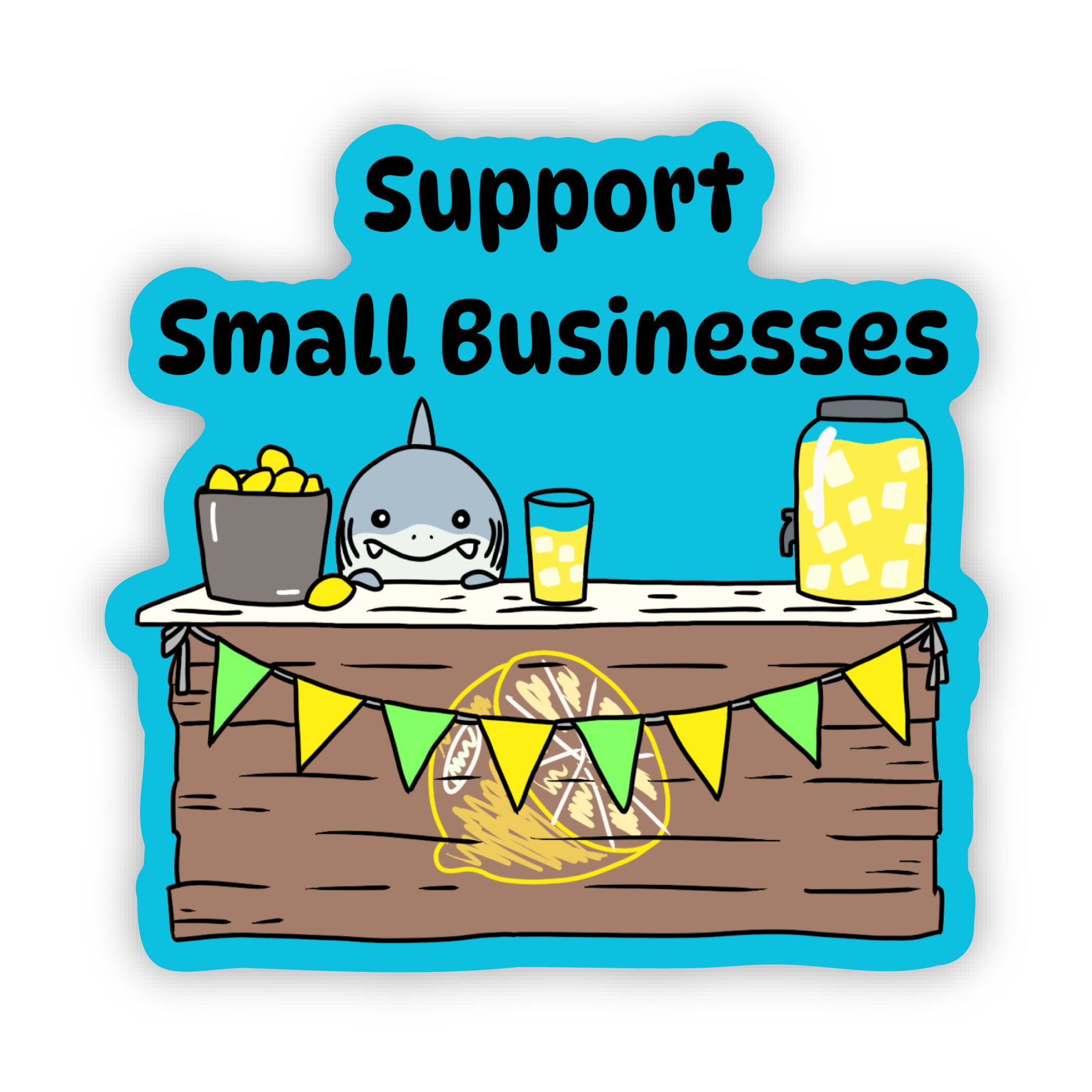 Support Small Businesses Jeff Sticker