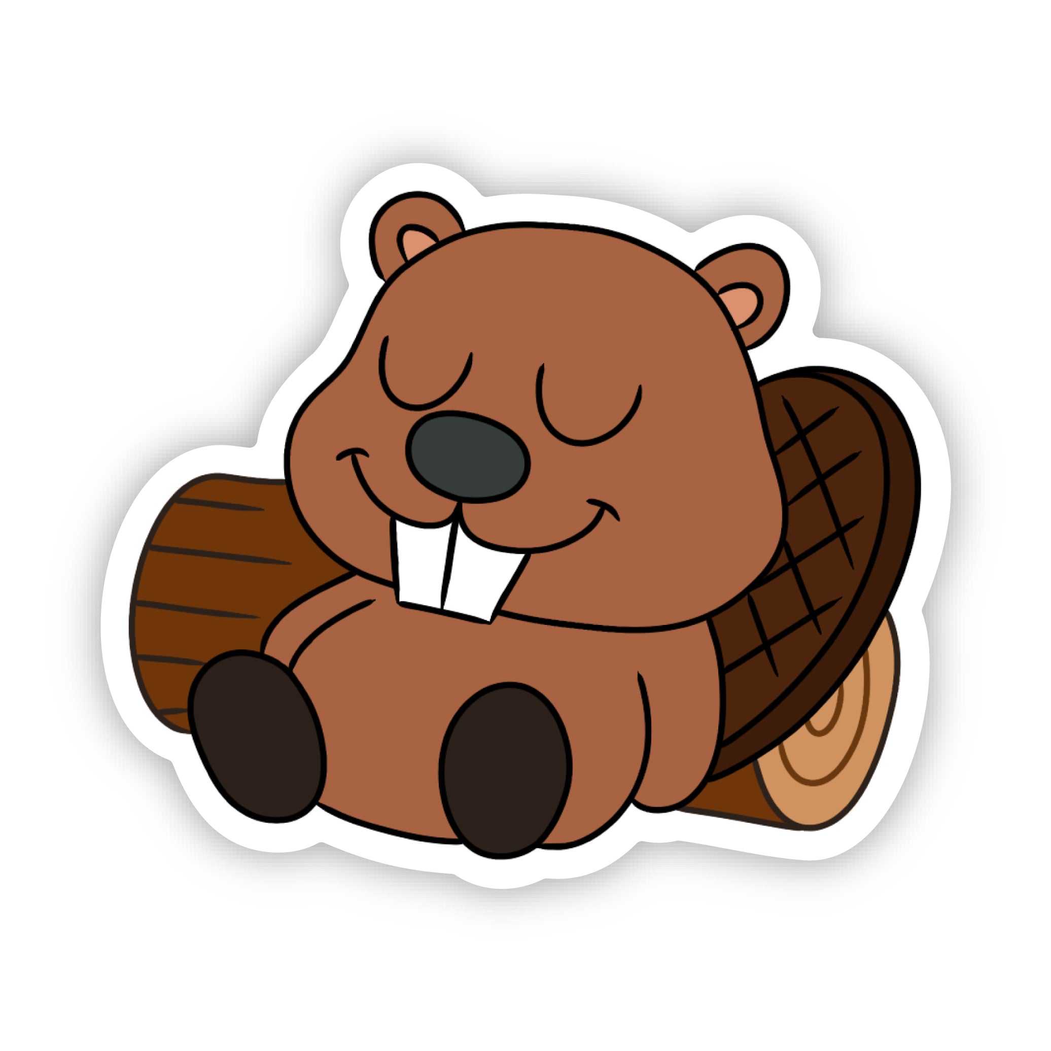Mr. Beaver Sleep Sticker