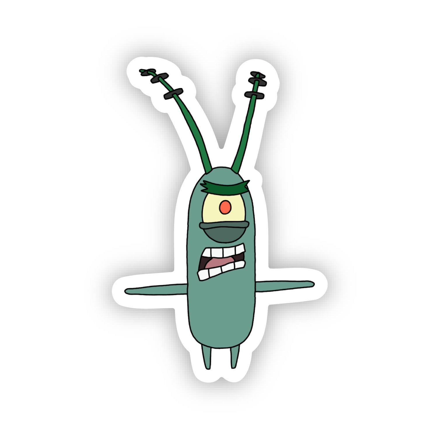 Plankton (T-Pose) Sticker