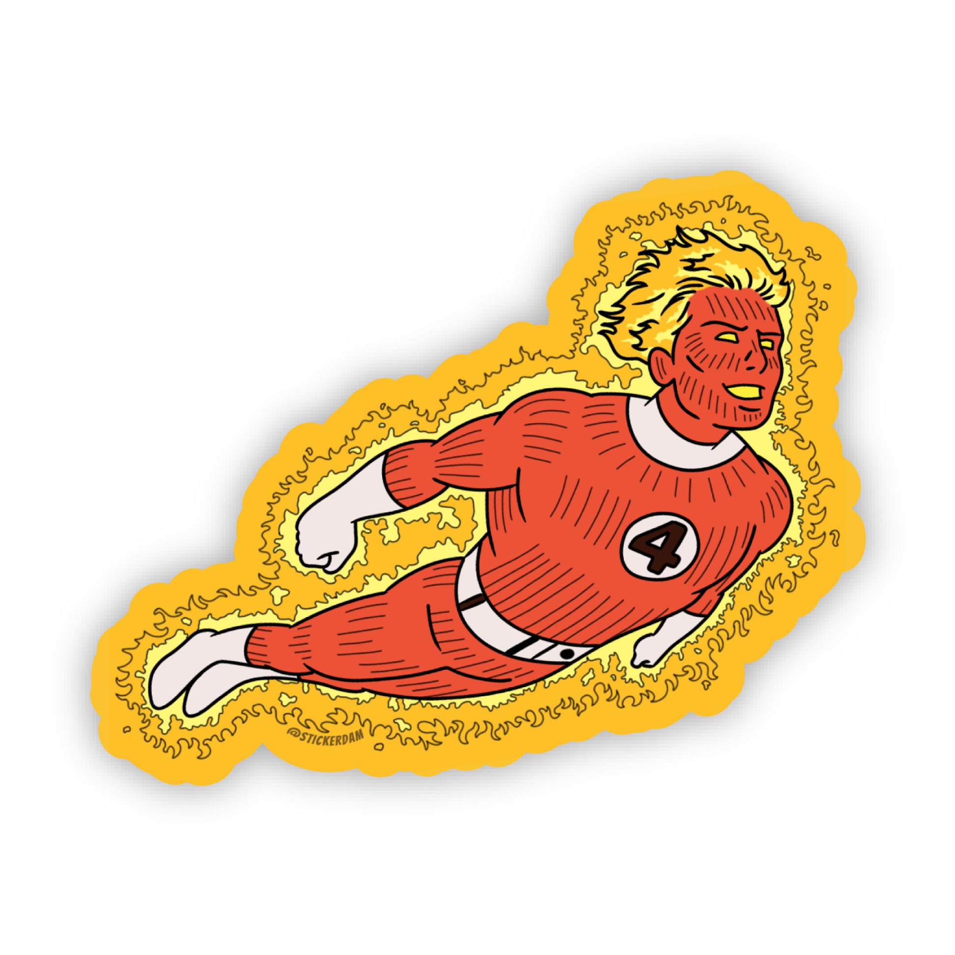 Human Torch Sticker