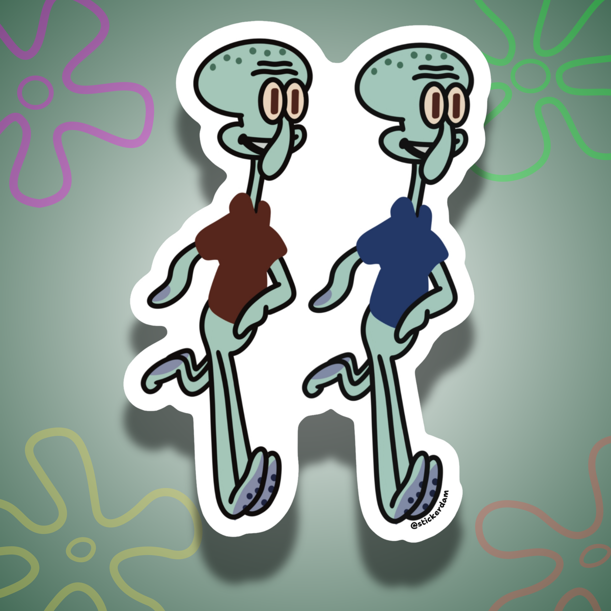 Squid Friend Vinyl Sticker
