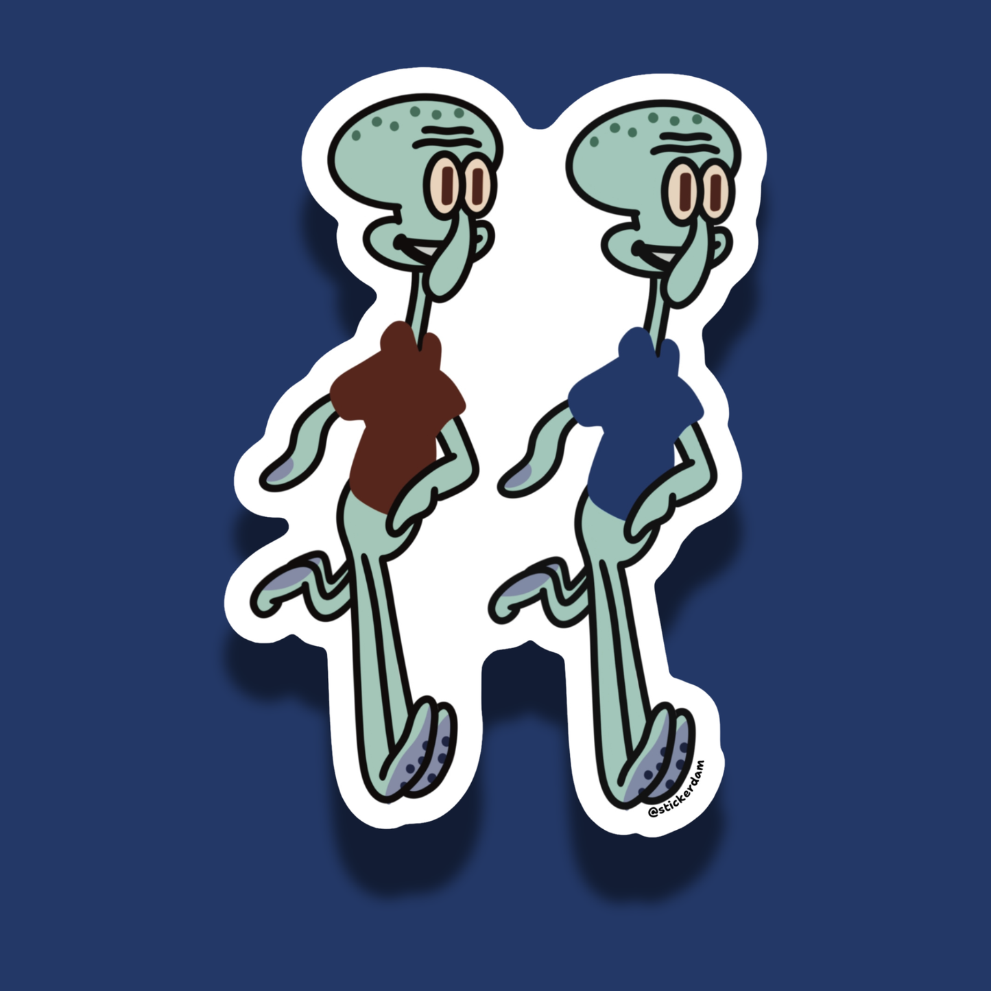 Squidward Friend | Vinyl Sticker
