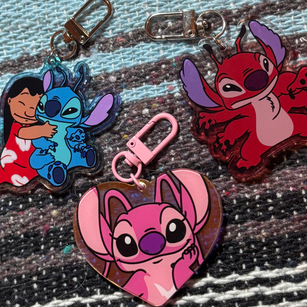 Stitch, Angel, Leroy | Acrylic Keychains