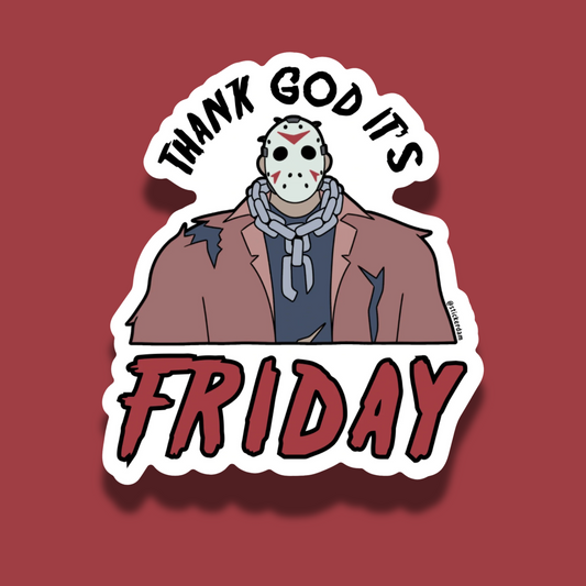 Thank God It's Friday | Vinyl Sticker