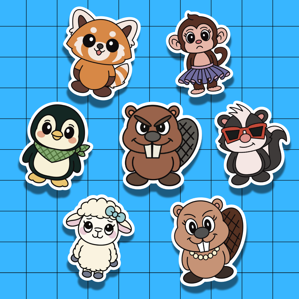 The Dam Fam | Vinyl Stickers